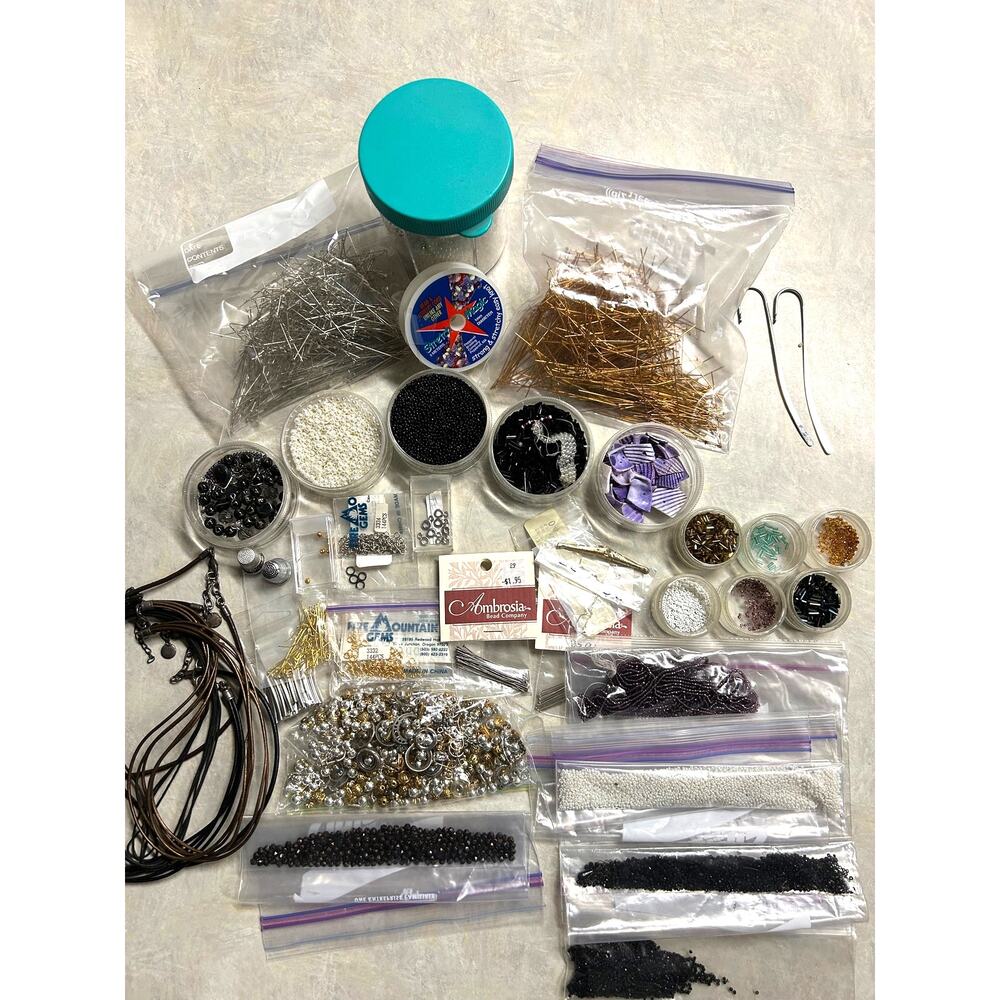 Assorted Loose Beads and Findings For Crafting‎ or Jewelry Making